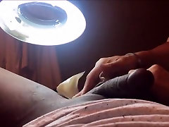 Guy getting rid of his pubic hair