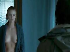 Charlize Theron heroine shows bra panty real In The Burning Plain ScandalPlanet.Com