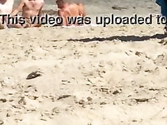 Guys caught jerking at teen moaning daddy beach