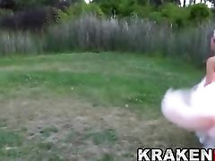 Krakenhot - Public submission with a Hard Bride Outdoor BDSM Krakenhot - Public submission with a Hard Bride Outdoor BDSM