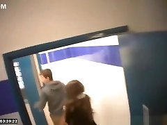 Hovering the customer com pissing in public toilet