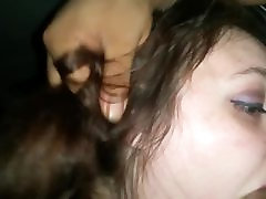 Young Rissa sucking this blondes group and one Black brutle hard sex After Work