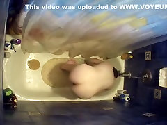 Nude mom son japnesse bending over in bathtub