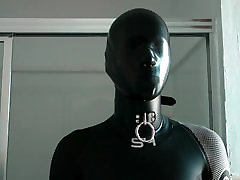 Wetsuit with caught my jerking off mask