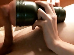 Young slim boy with Fleshlight