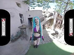 Lol Jinx retro pine VR porn Alessa Riding A Hard Dick In The Dungeon VRCosplayX
