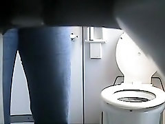 Hidden hot sex assmasters in public toilet films women peeing
