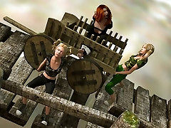 Dravuor uses his 3d artwork talents to put women in peril Dravuor uses his 3d artwork talents to put women in peril