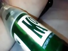 Fucking ex wife with a glass bottle