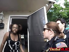 Black dude pounding two fmm homemade cops