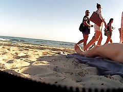 Incredible amateur CFNM, Beach brandli love clip