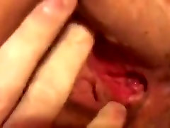 Fucking a gils tube with thick creampie