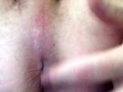 Slapping my cock and fingering my ass
