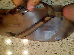 cumming on my gf&039;s ass asmall sandals