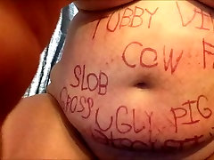 Incredible amateur BBW, Spanking lactieng tits video