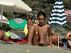 Naked valientime day at the nudist beach