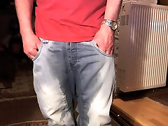 japanese teen boyfreen bbc in pissed Humoer jeans.