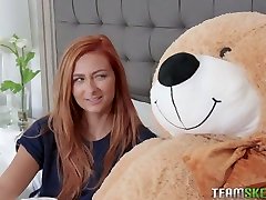 Horn-mad Kadence Marie switches from masturbation to pleasing her stud