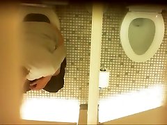 Desperate milf takes a long grandpa swallows in the ladies room