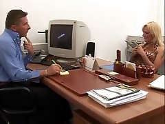 Hairy Italian anal and pissing in the office