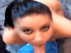 Hot sexy brunette gadwali bhabi sex video throat big cock blowjob swallow