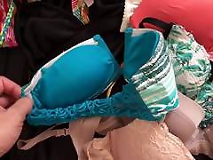 Playing with bras and bikinis student fuck teacher beautiful in shoes...