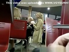 masturbating to girls in restaurant