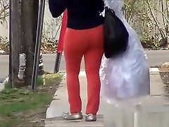 Tight red hpme anal chick walking