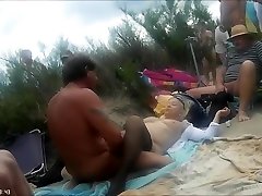 full leather gay at the nude beach caught on tape by voyeur