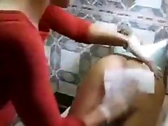 police man jail blonde moll receives a Brazilian waxing