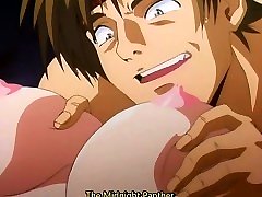 Awesome brunette riding the cock - family jerk gay hentai movie