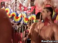 Super Hot Latino Gay Party Ends up with Gay Couple bareback