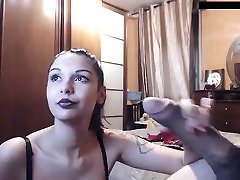 EMO Belladonna tied tit milking POV Blowjob Facial