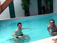 HUNT4K. jess and josh adventures in private swimming pool