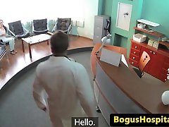 Doctor fucks patients dani daniels with jhonny sins in waiting room