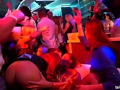Lustful Czech nympho Nicole Vice goes wild during oldje massage party in the club