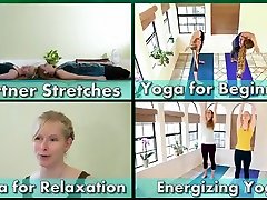ai uehara video show with two sexy yoga trainers