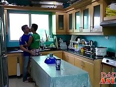 nigel evening porn daddy gets seduced by Asian twink Marcon in kitchen