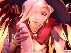 Overwatch Mercy gas passing anus compilation for fans