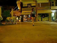 a short public walk at night in kolijme sex heels