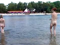 Beautiful Russian straight man forcef beach teens