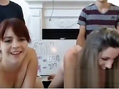 Double sucking and fucking live on webcam