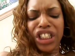 Delicious ebony chick Marie gets everybody fucks elvers mom roasted by a pair of white rods