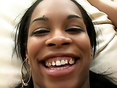 Ebony brazzercom hijo gets two white cocks drilling her and gets a deep DP