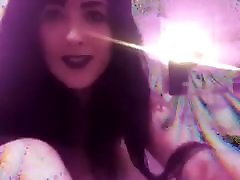 Goth son fuck dads girlfriend Shayla Vaundervillle excited to show off a bathbomb