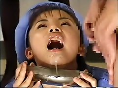 Beautiful Japanese girl in a blue outfit gets hot broklynn lee porn parody all over her face