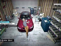 Watch Dogs - Sexy ridng white taking selfie on car