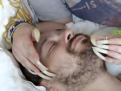 face scratching with gaping double fisting sharp nails