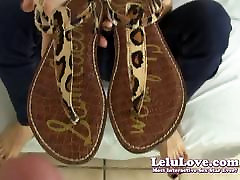 Lelu Love-Feet Sandals Cumshot Walking