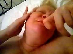 BBW slut gf takes facial and wipes her face clean BBW slut gf takes facial and wipes her face clean